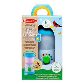 Melissa & Doug Let’s Explore lantern includes double-sided scene cards to spark storytelling.