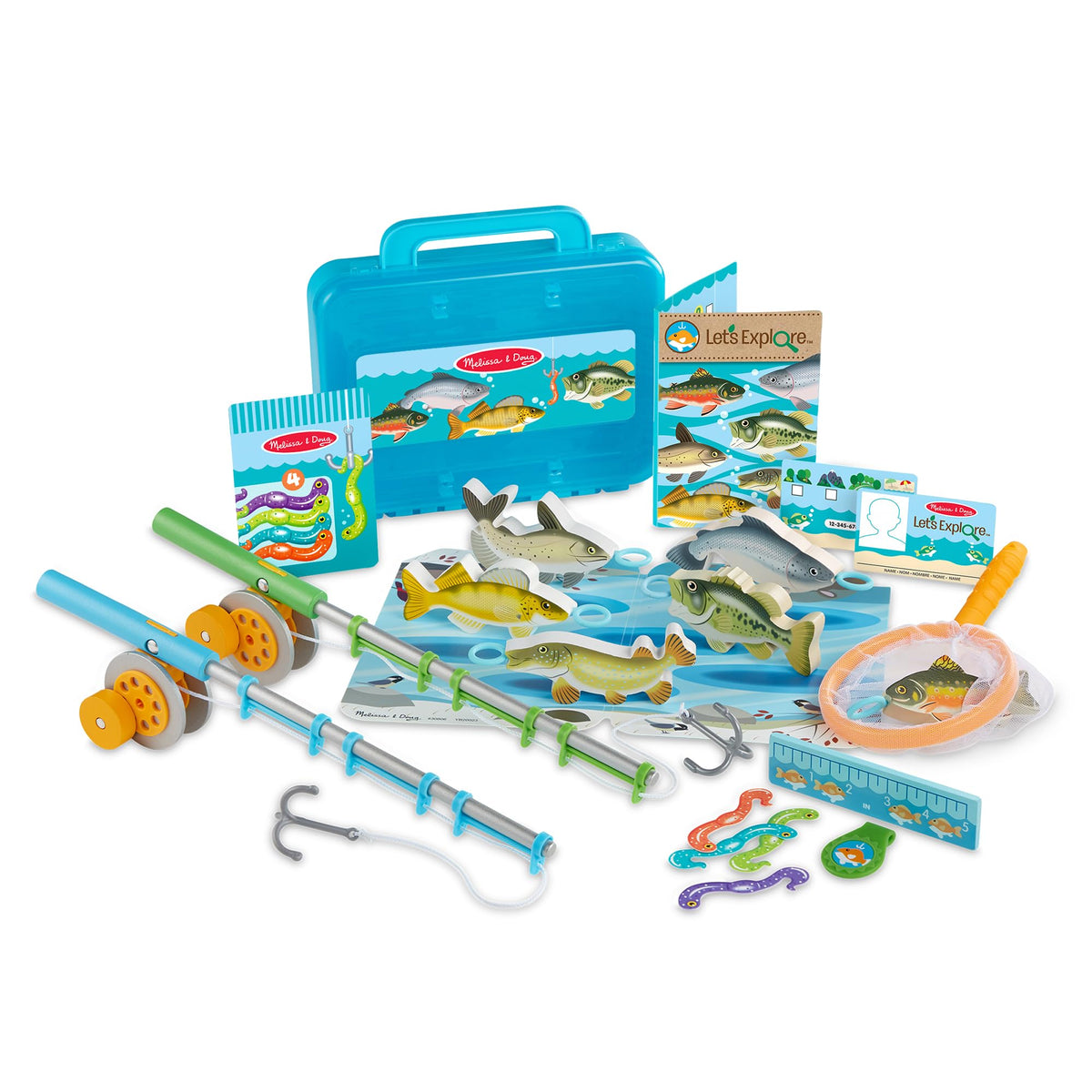 Melissa & Doug Lets Explore fishing rods for safe imaginative play