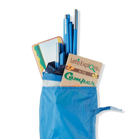 Melissa & Doug Let’s Explore Camper Tent outdoors supports screen-free imaginative play