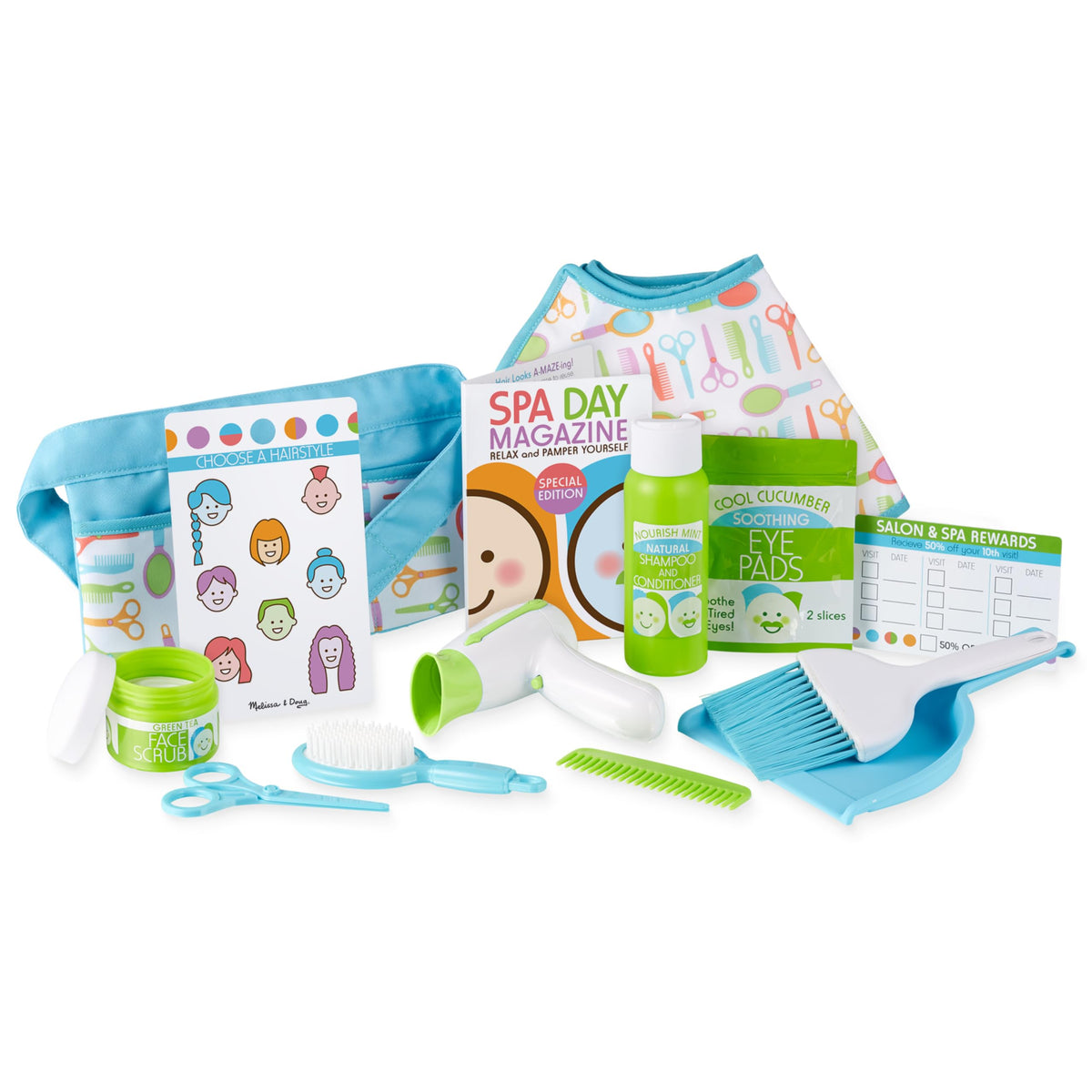 Melissa & Doug Love Your Look apron helps kids stay in character during pretend styling sessions