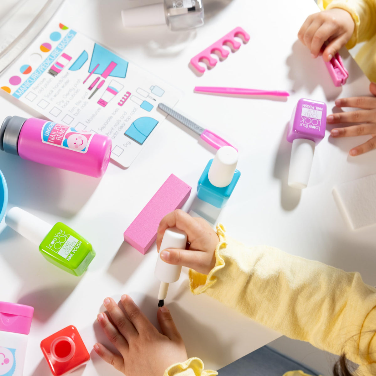 Melissa and Doug Love Your Look empty polish bottles for mess-free coloring.
