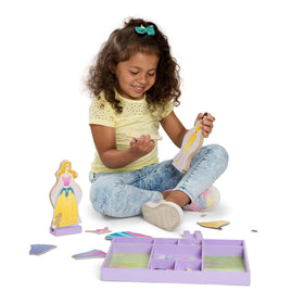 Magnetic outfits and accessories from Melissa and Doug enable versatile dress-up.