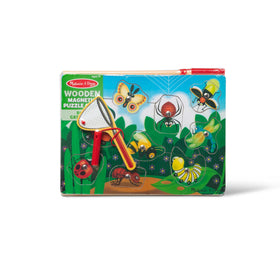 Melissa & Doug magnetic puzzle pieces provide tactile feedback and easy grasp