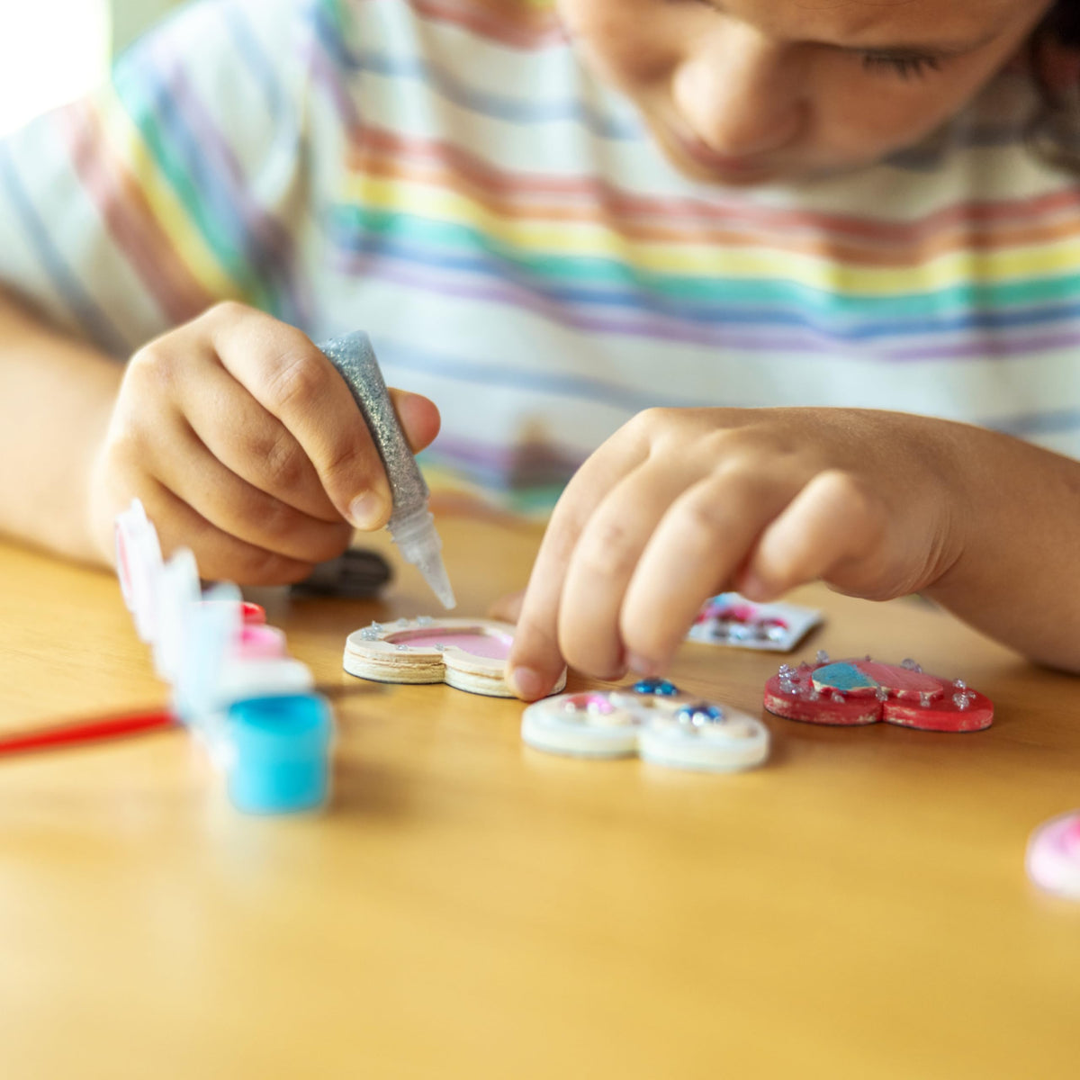 Melissa & Doug magnets gem-stickers add sparkle and decorative detail ideas