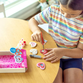Melissa & Doug magnets glitter-glue add sparkle to finished magnetic designs