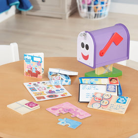 Melissa and Doug Blue's Clues and You mailbox stores all pieces neatly