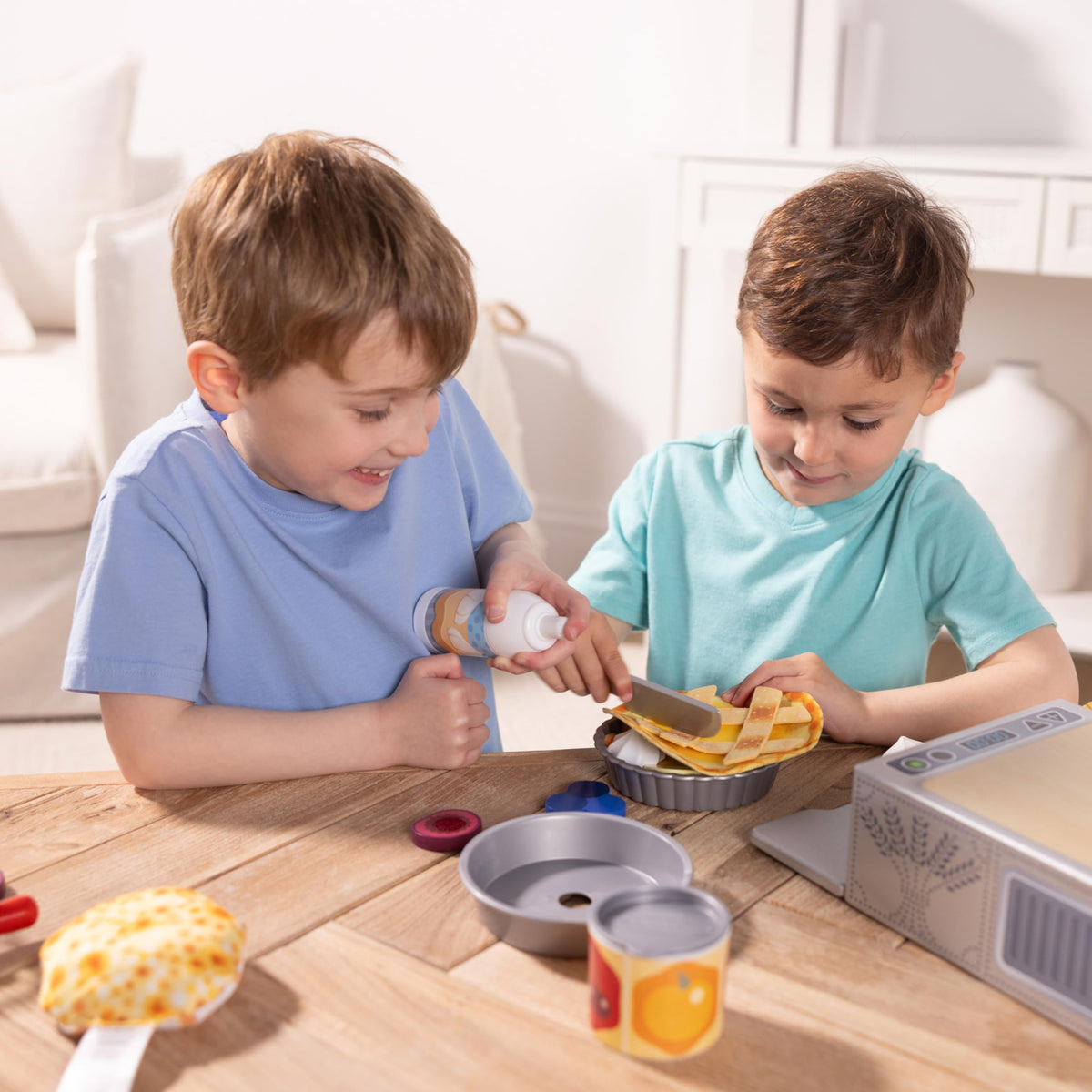 Melissa & Doug Make and Bake pies fabric fillings create cozy, hands-on pie assembly experiences