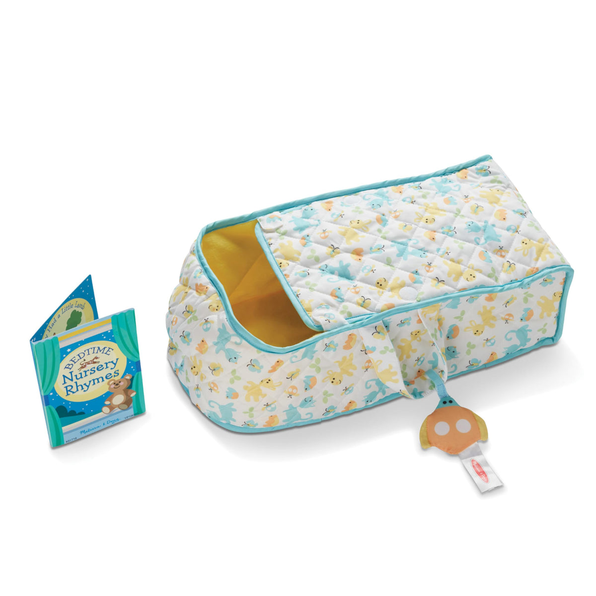 Melissa & Doug Mine to Love dolls up to 18 inches fit snugly in bassinet