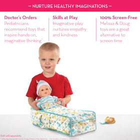 Melissa & Doug Mine to Love quilted bassinet pattern with durable reinforced edges