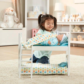 Melissa & Doug Mine to Love bunk bed side-by-side layout for two dolls or stuffed animals