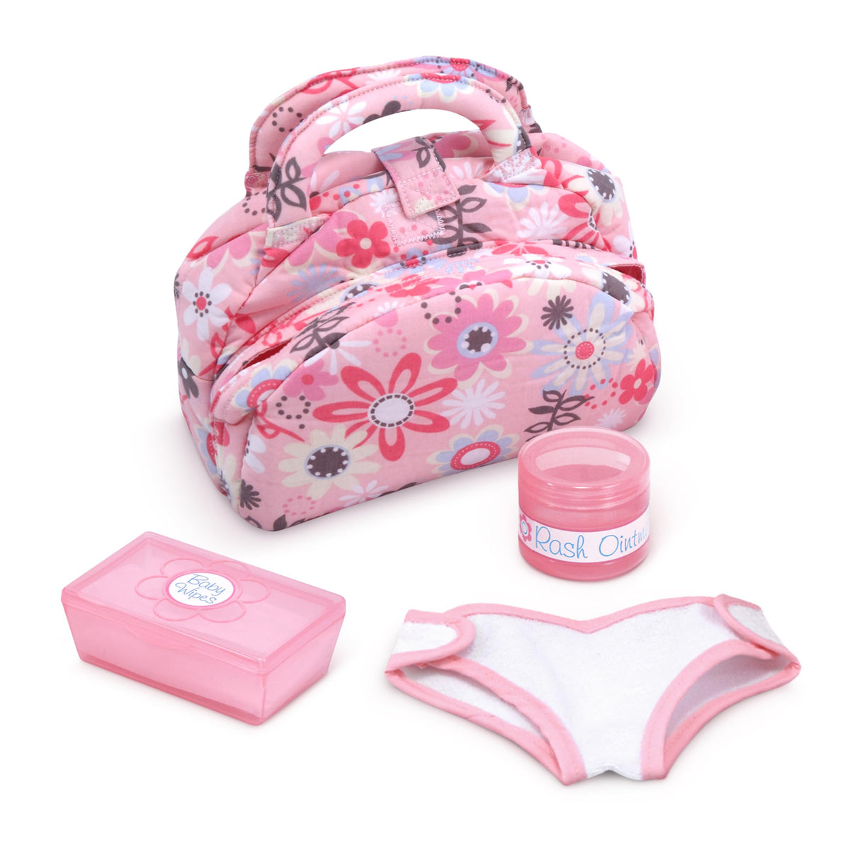 Melissa and Doug Mine to Love diaper bag set fabric bag for pretend play storage