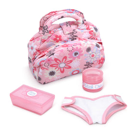Melissa and Doug Mine to Love diaper bag set fabric bag for pretend play storage