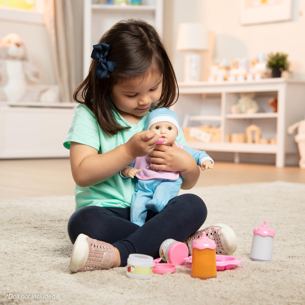 Melissa & Doug Mine to Love doll mealtime scene inspires storytelling