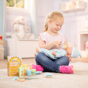 Melissa & Doug Mine to Love durable divided dish—sectioned feeding for dolls