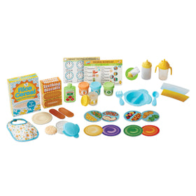 Melissa & Doug Mine to Love double-sided meal inserts—mix and match pretend meals