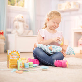 Melissa & Doug Mine to Love Os cereal box—classic breakfast play for dolls