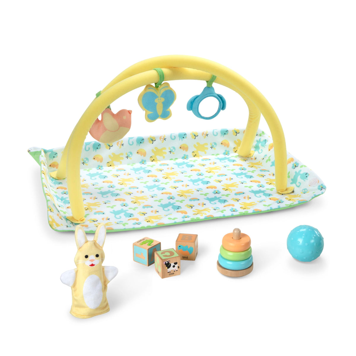 Melissa & Doug Mine to Love play mat creates a cozy space for dolls' pretend play
