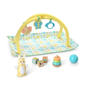 Melissa & Doug Mine to Love play mat creates a cozy space for dolls' pretend play