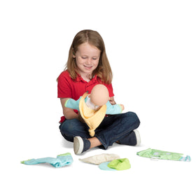 Melissa & Doug Mine to Love soft pants with elastic waistband on 12-18 inch dolls.