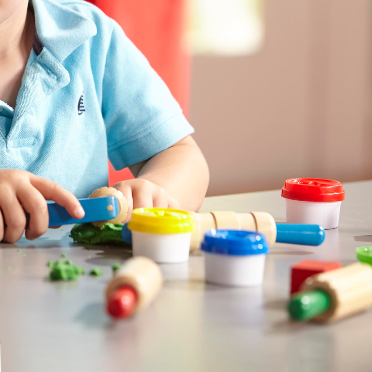 Melissa & Doug modeling dough in red, yellow, blue, green for vibrant crafts