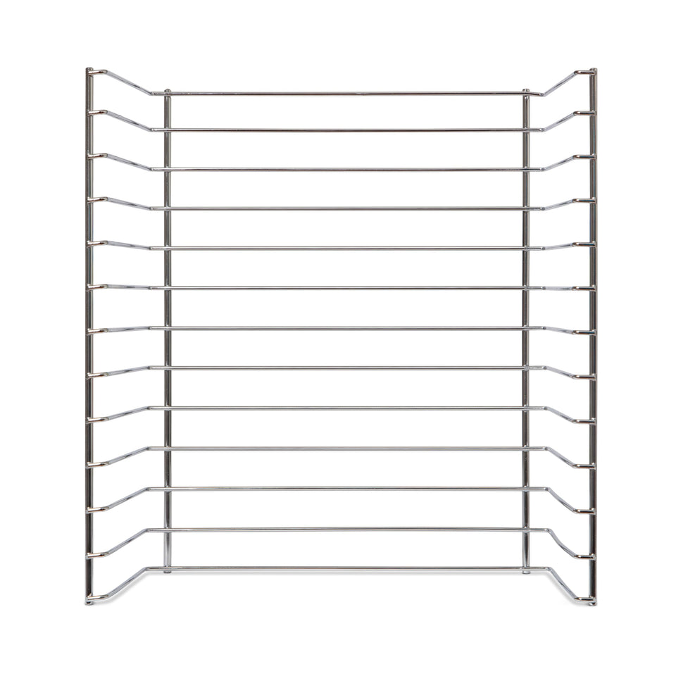 Melissa & Doug multi-fit rack front view shows tidy puzzle storage