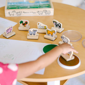  rooster stamp from Melissa & Doug set for playful farm scenes