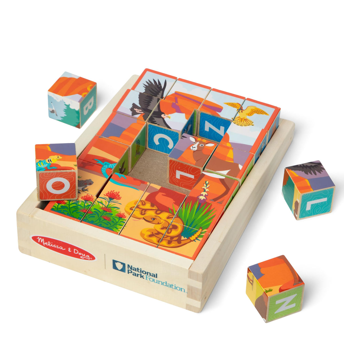 Melissa and Doug National Parks Everglades puzzle scene supports fine motor skills.