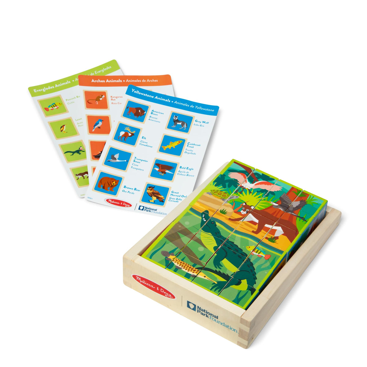 Melissa and Doug National Parks identification guides English and Spanish.