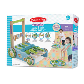 Melissa & Doug non-skid wheels stabilize pushes on any floor