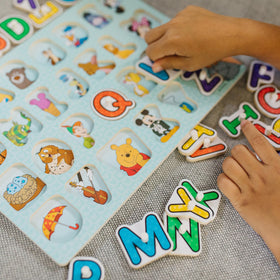 Numbers puzzle shows images to count under numbers for hands-on learning.