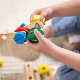 Melissa & Doug nuts, bolts, and boards encourage counting and sorting