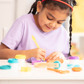 Melissa & Doug open-ended play setup promotes screen-free crafting fun