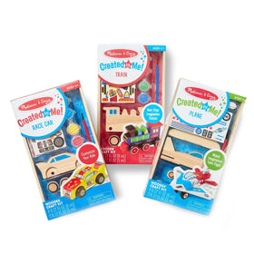 Four color paints included for vibrant decorating of vehicles.