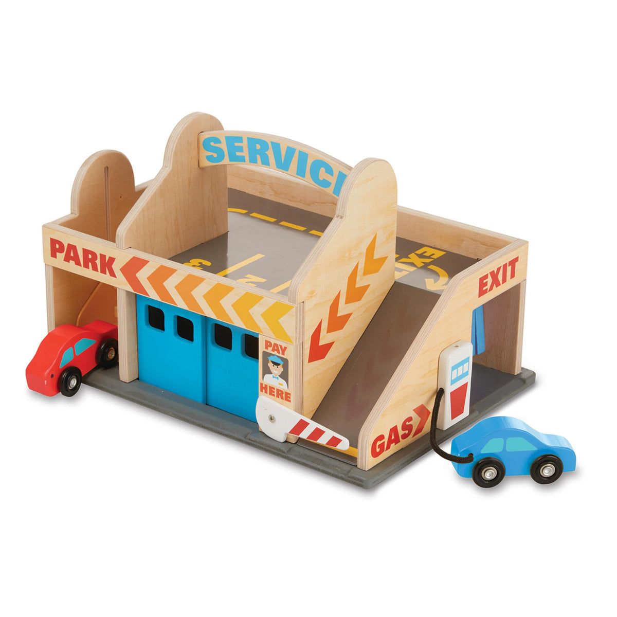 Gift-ready Melissa & Doug parking garage set for ages 3 to 6