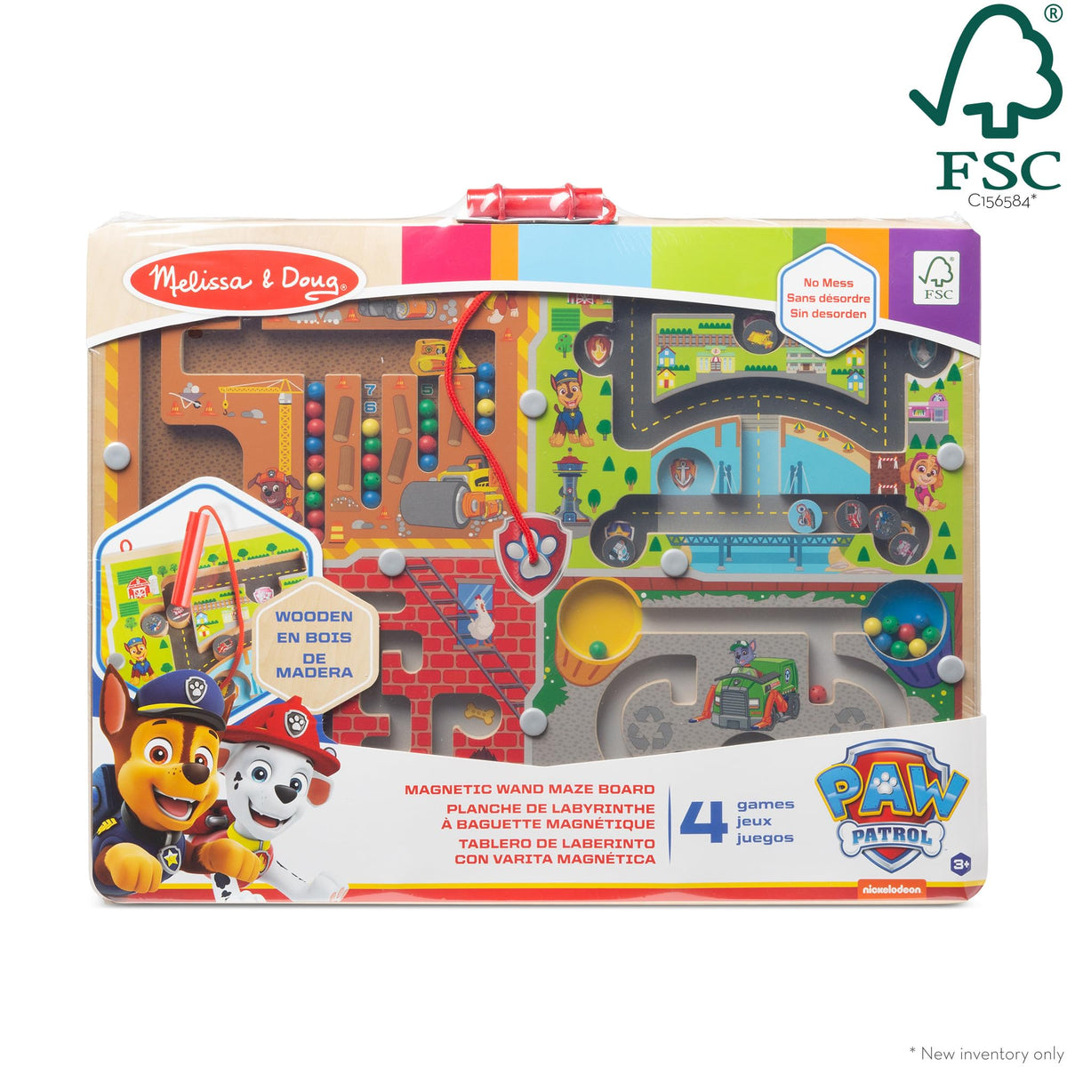 Paw Patrol Adventure Bay Racetrack maze supports focus and color matching