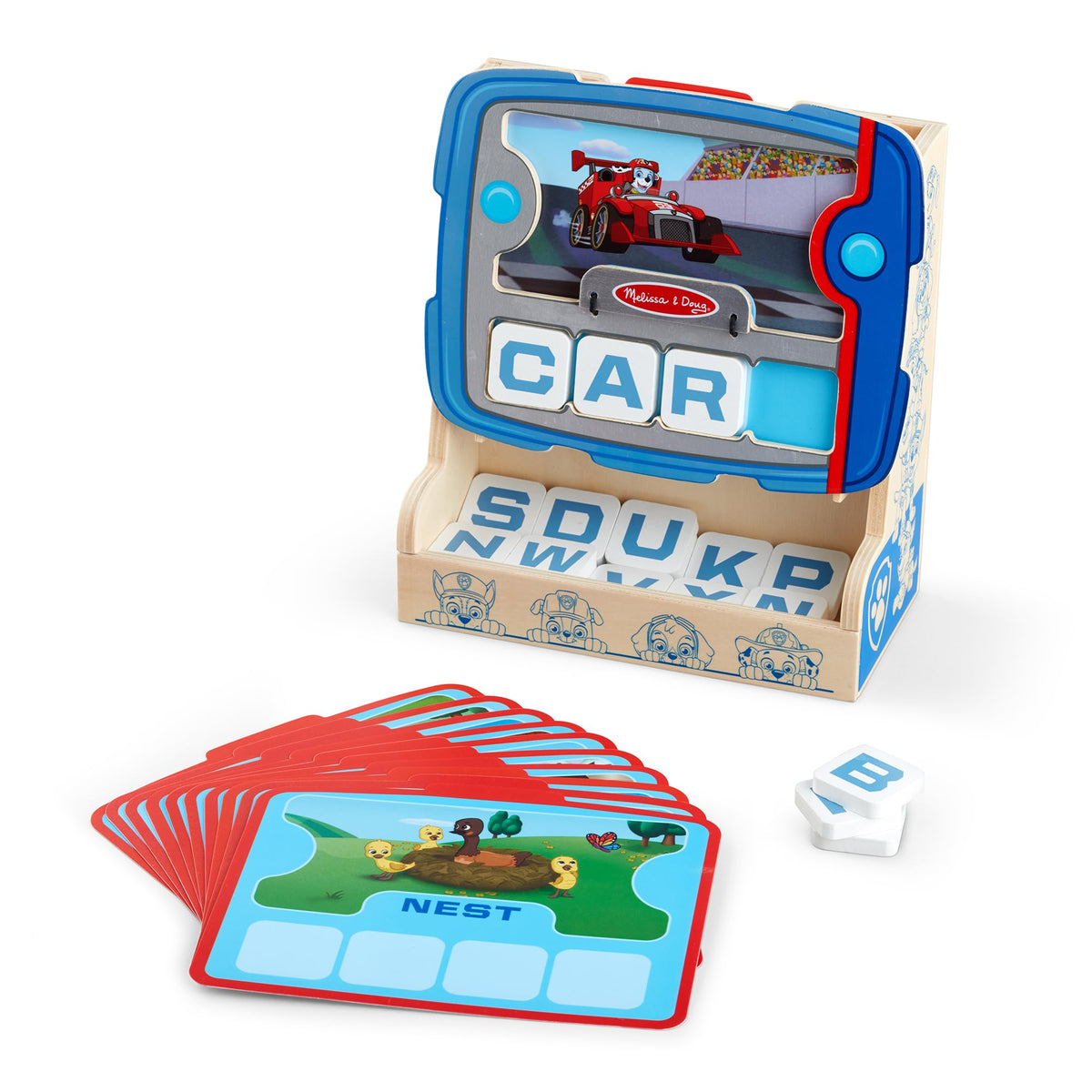 Pup Pad flap showing answer check for quick feedback