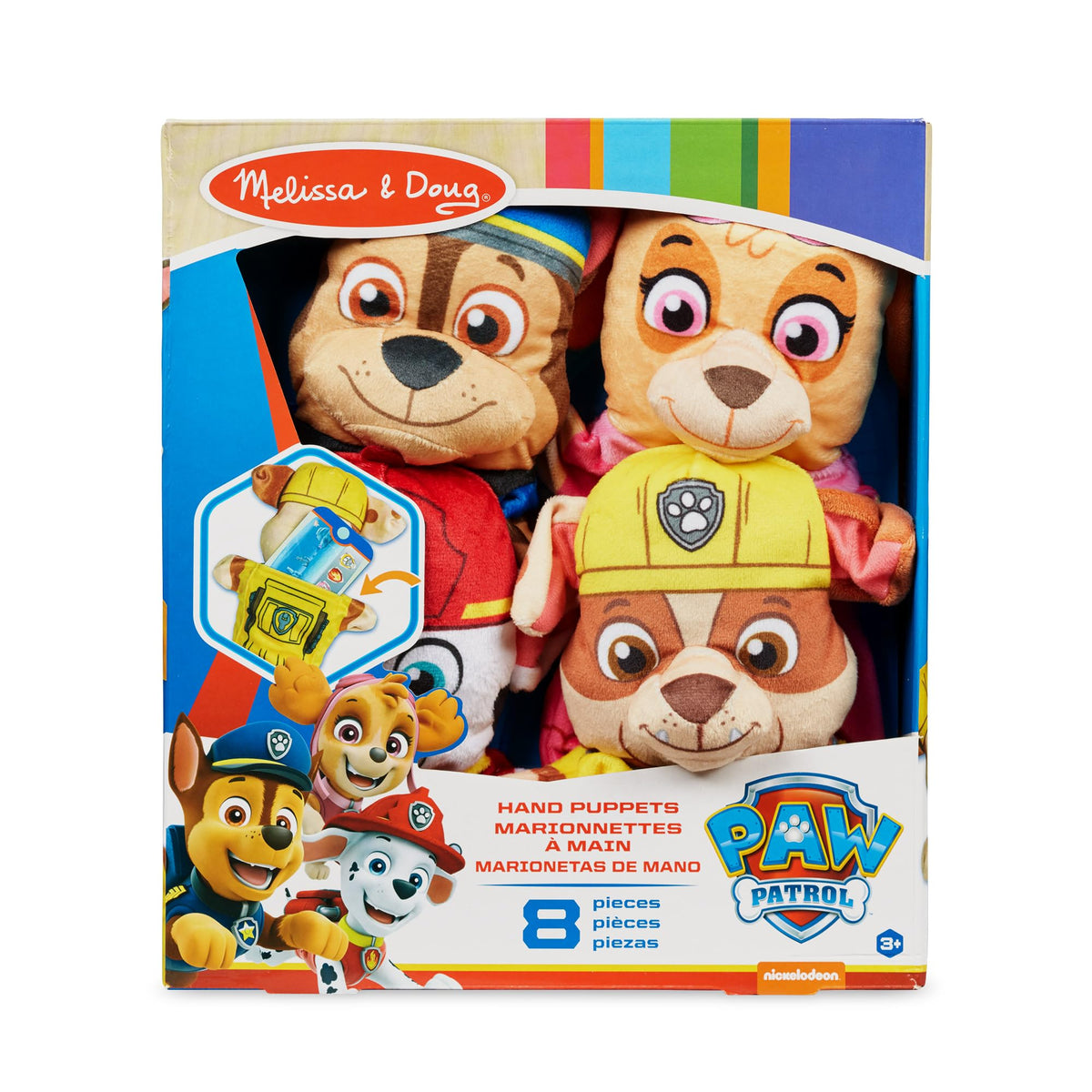 Melissa & Doug PAW Patrol hand puppet Chase with bold features for action role-play