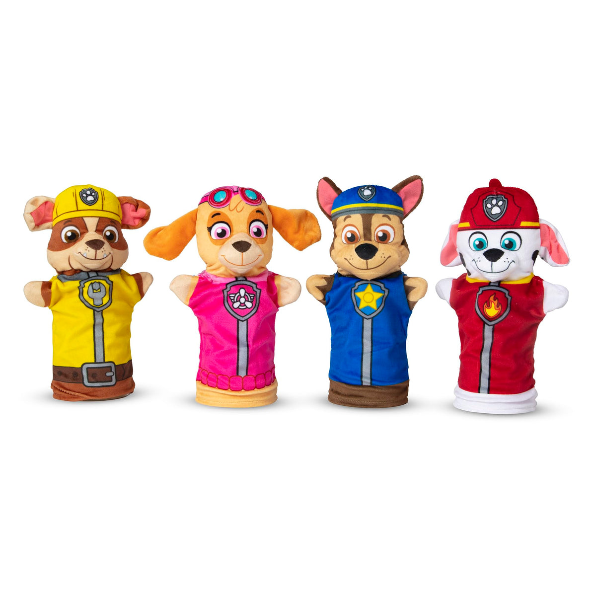 Melissa & Doug PAW Patrol hand puppet Rubble with soft plush head for imaginative play