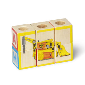 Jumbo PAW Patrol wooden truck encourages screen-free storytelling and play.