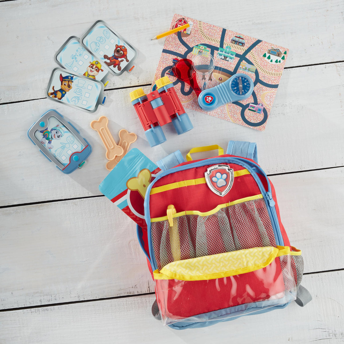 Melissa & Doug Paw Patrol Mission Cards fit into Pup Pad for varied scenarios.