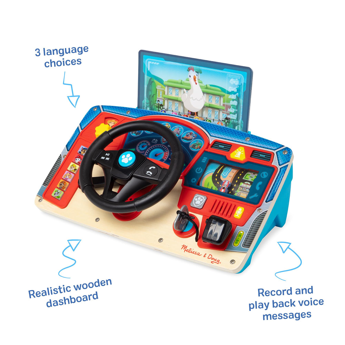 Mission cards tuck into the windshield for varied adventures