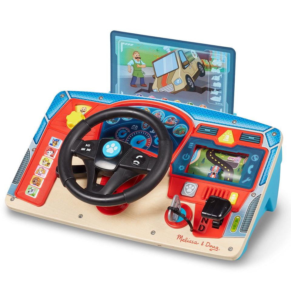 Melissa and Doug PAW Patrol Rescue Dashboard steering wheel for immersive pretend driving