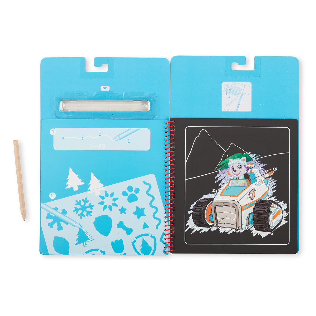 Gift-ready Melissa & Doug Paw Patrol Scratch Art set for kids five to seven.