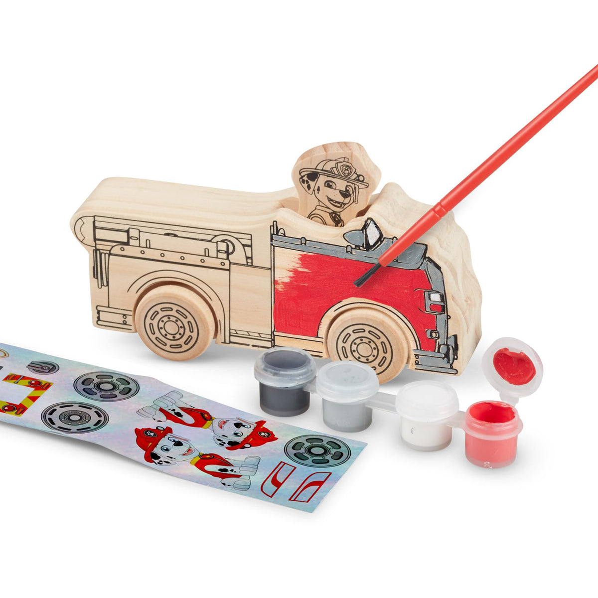 Skye helicopter wooden vehicle ready for decoration and imaginative adventures