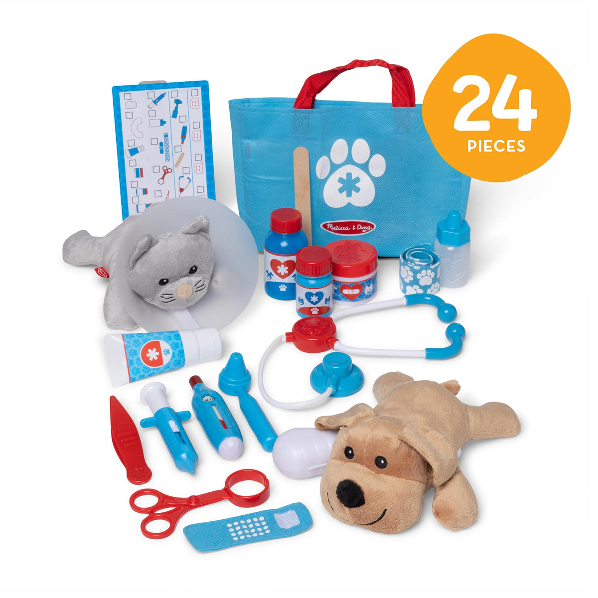 Melissa and Doug pet vet syringe for imaginative injections and care scenarios.