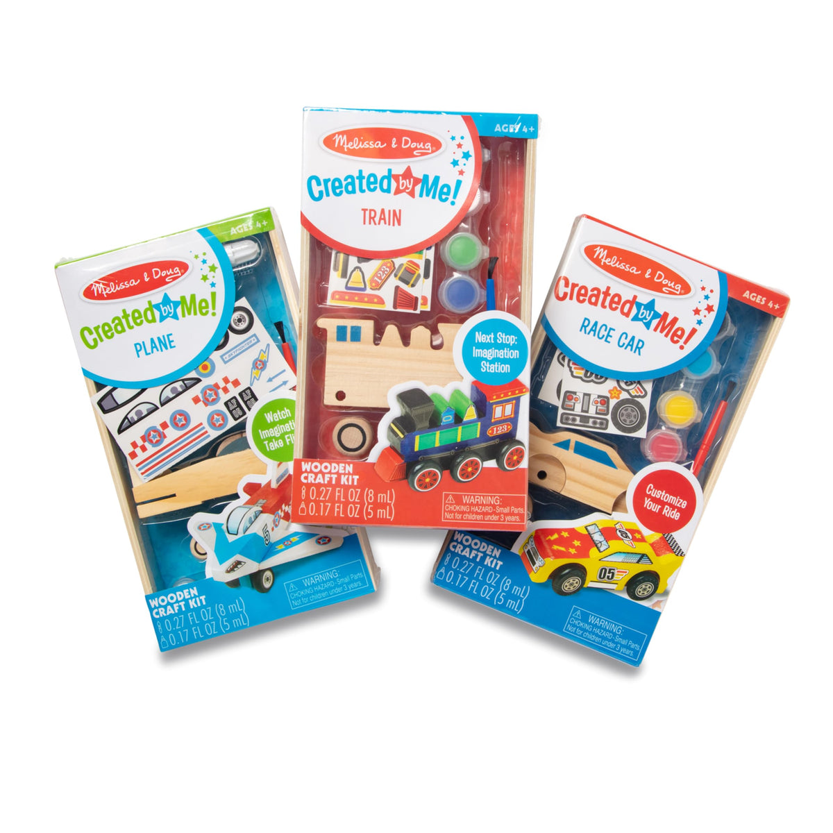Melissa & Doug plane kit ready for assembly and imaginative decorating.