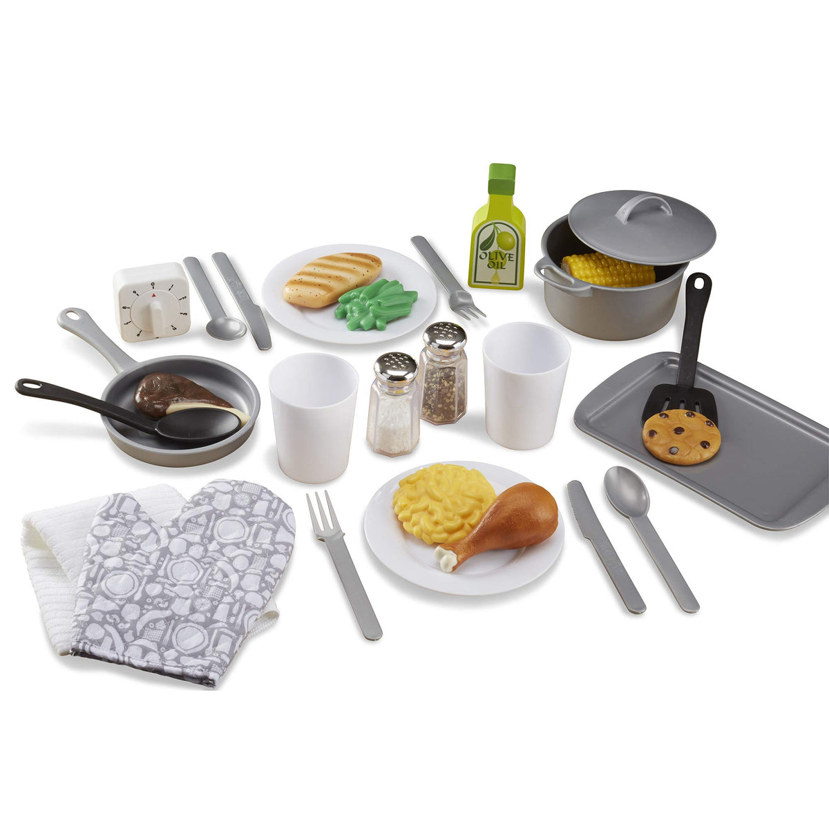 Melissa & Doug play food and utensils for pretend cooking fun