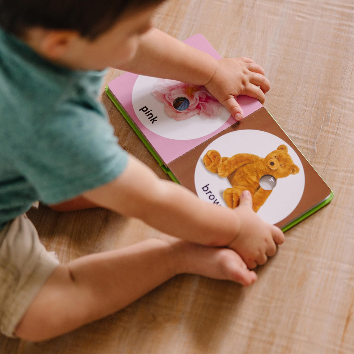 Melissa & Doug Poke-a-Dot First Colors: orange carrot highlights color discovery