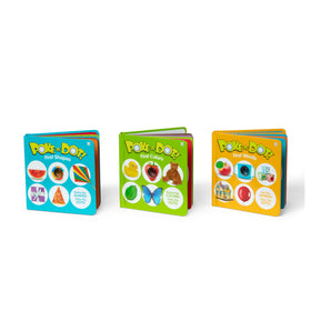 Melissa & Doug Poke-a-Dot First Shapes: circular ball supports shape recognition via popping