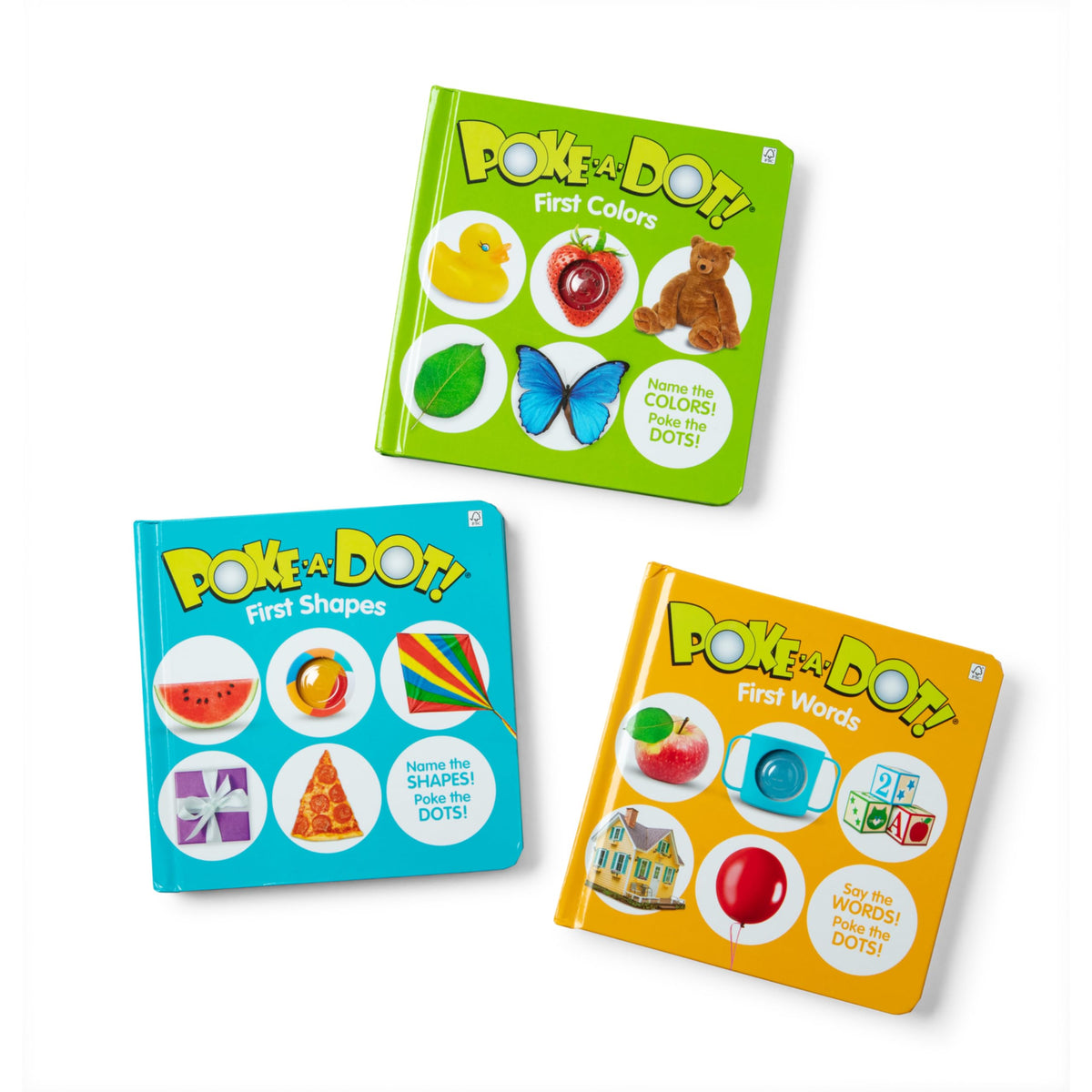 Melissa & Doug Poke-a-Dot First Shapes: diamond kite aids shape identification through popping